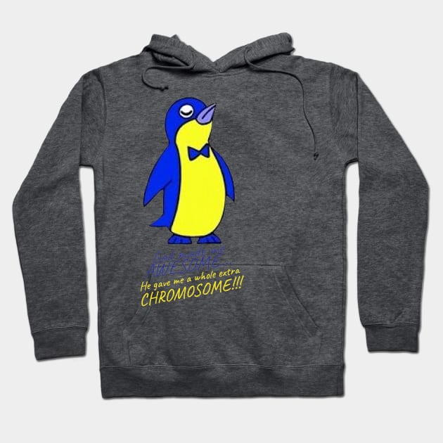 Extra Awesome Penguin Hoodie by Rainbows & Puzzle Pieces